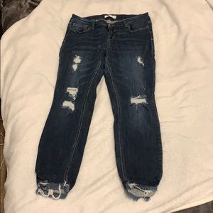 Capri style jeans